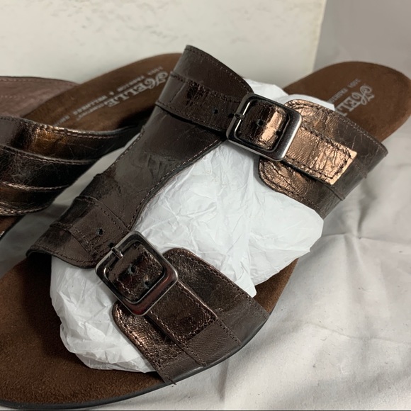 New Helle Comfort German bronze leather sandals 11 - Picture 6 of 8